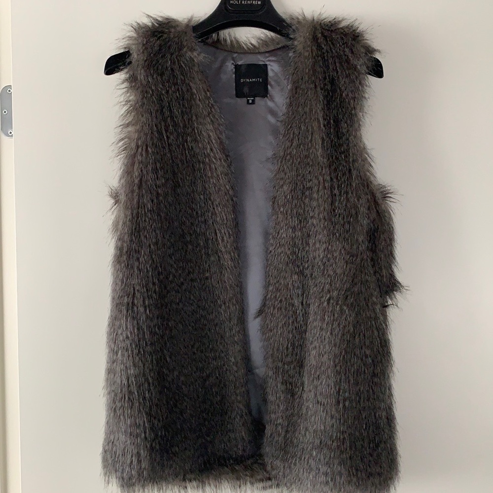 Dynamite faux fur vest